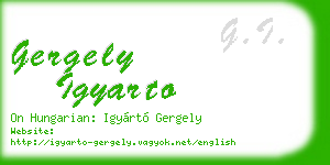 gergely igyarto business card