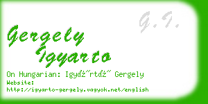 gergely igyarto business card